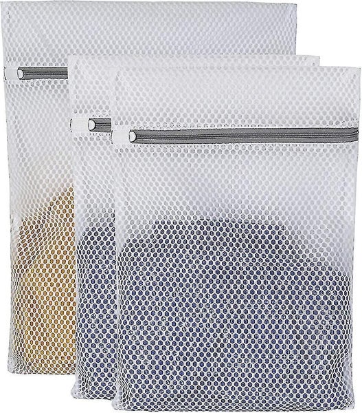 3 Pcs Heilwiy Honeycomb Mesh Laundry Bags For Delicates With Premium Zipper Carousel 1