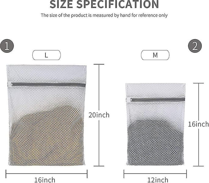 3 Pcs Heilwiy Honeycomb Mesh Laundry Bags For Delicates With Premium Zipper Carousel 3
