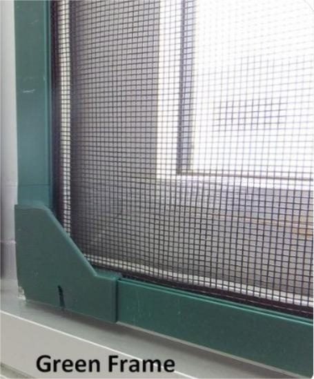 Green Frame Pull Out Fly Screen 660MM X 960MM DIY Magnetic Insect Screen Kit Carousel 2