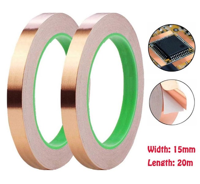 Copper Foil Tape with Conductive Adhesive 15mm Carousel 1
