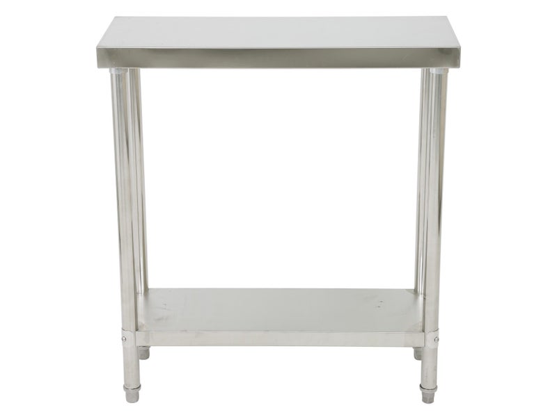 0.8m x 30cm Stainless Steel Commercial Work Bench Counter Top with Lower Shelf Carousel 2