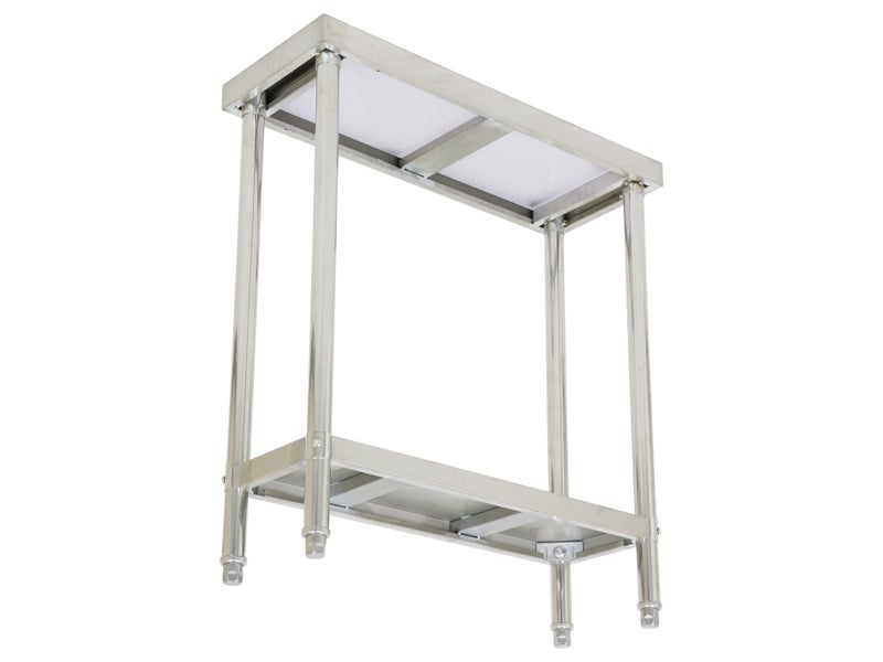 0.8m x 30cm Stainless Steel Commercial Work Bench Counter Top with Lower Shelf Carousel 3