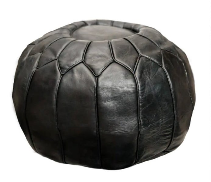 PREMIUM Handcrafted Moroccan Leather Pouf Carousel 5