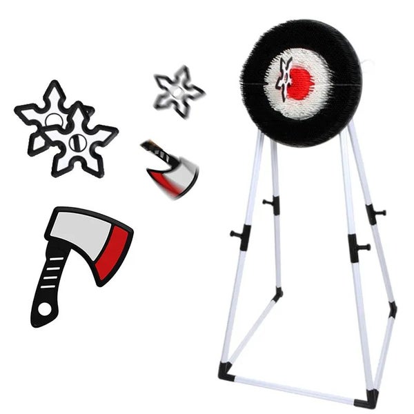 Axe Throwing Set for All Ages, Learn Axe throwing, Ninja stars throw game Carousel 1