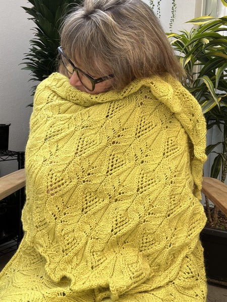 Knitting Pattern, Wave Ski Shawl or Blanket Carousel 1