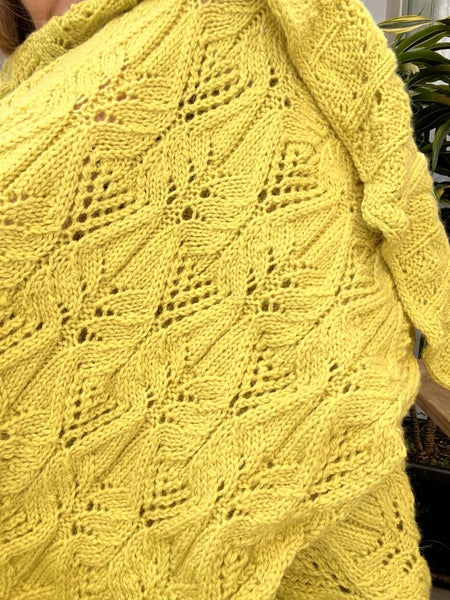 Knitting Pattern, Wave Ski Shawl or Blanket Carousel 3