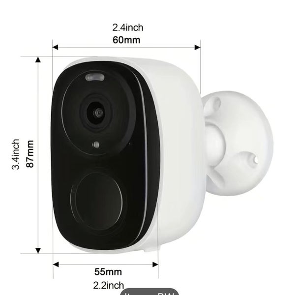 2K 3MP Outdoor Wireless Security Camera - Battery Powered CCTV Camera Carousel 2