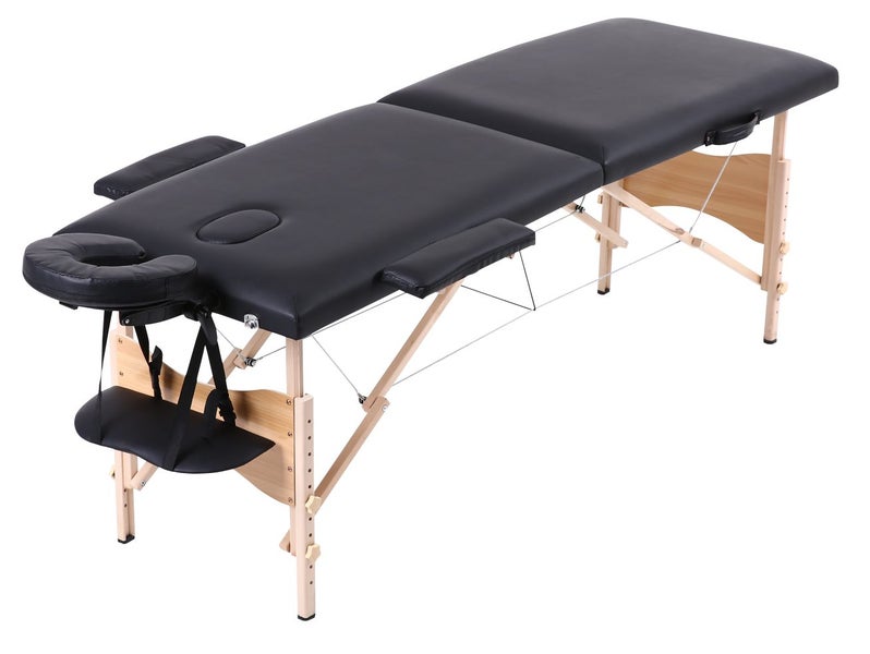 Jupiter Portable 2-fold Massage Table Black Carousel 1