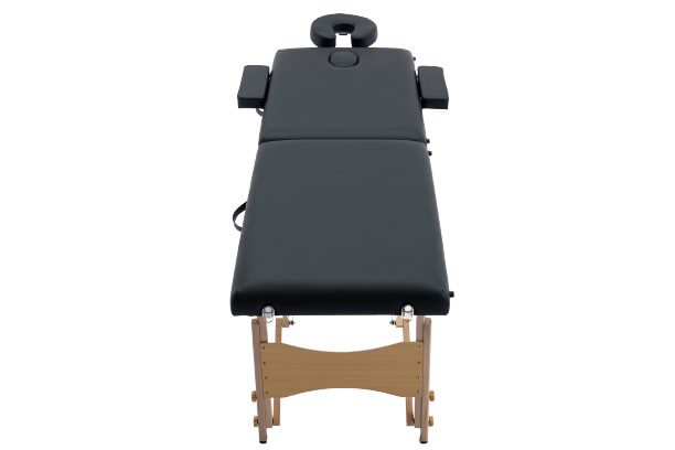 Jupiter Portable 2-fold Massage Table Black Carousel 6