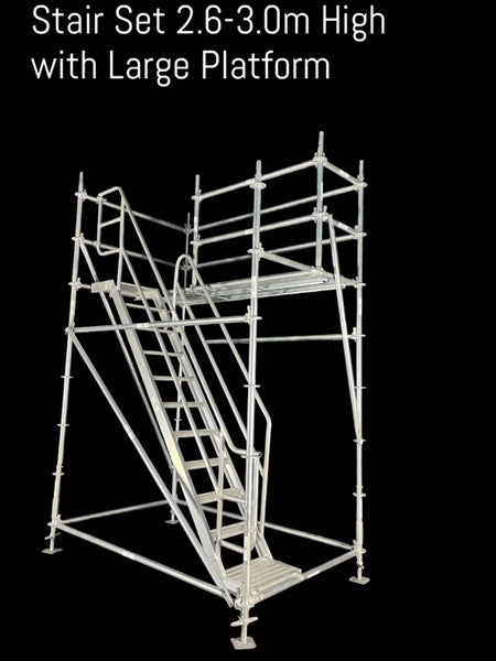 Stairs Set 2.7-3.1m high w Large Platform Carousel 2
