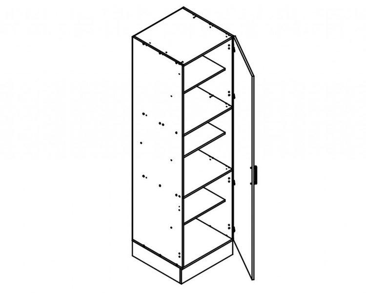 Melamine White - 450 wide Tall Pantry Carousel 1