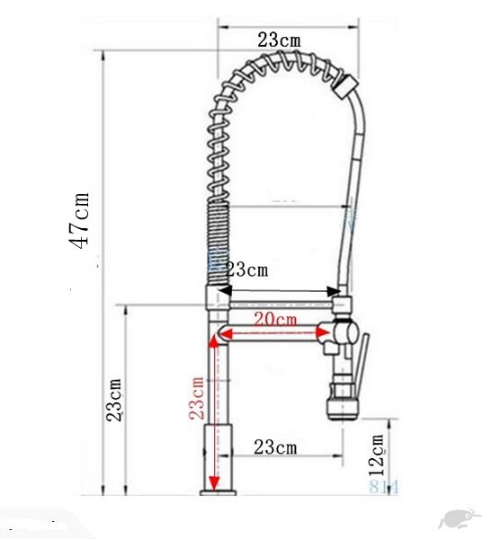 * Kitchen Mixer Tap ware with 2 flexible spout Matt Black * Carousel 4