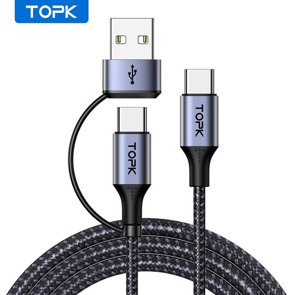 TOPK 60W PD Fast Charger Cable USB C to USB Type C Cable for MacBook Carousel 1