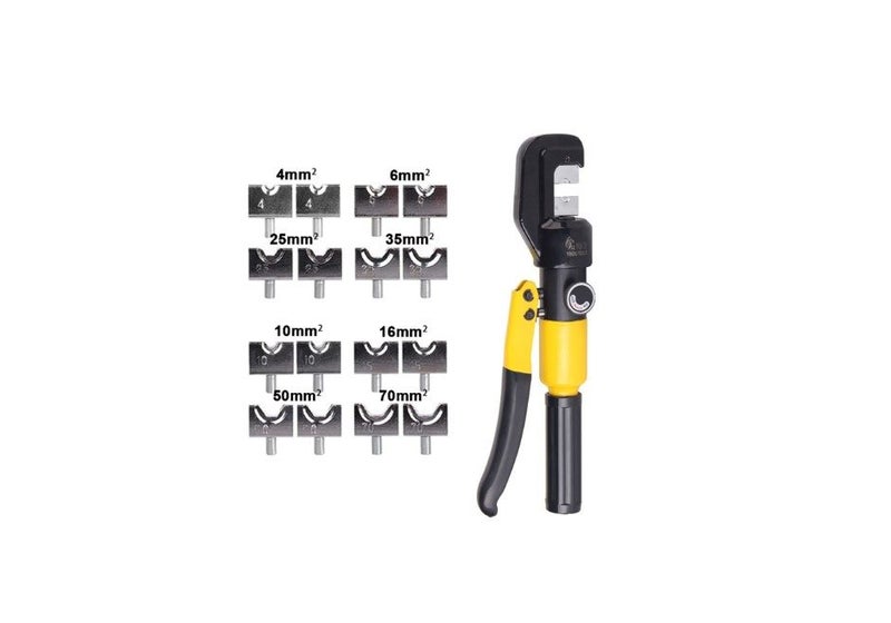 PTN 4- 70mm Hydraulic Crimping Tool Pressure Crimper Cable Lugs Terminal Pliers Carousel 1
