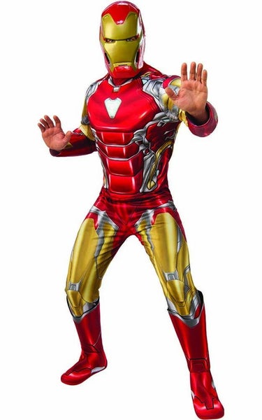 LICENSED DELUXE IRON MAN AVENGERS ENDGAME ADULT MENS SUPERHERO HALLOWEEN COSTUME Carousel 1