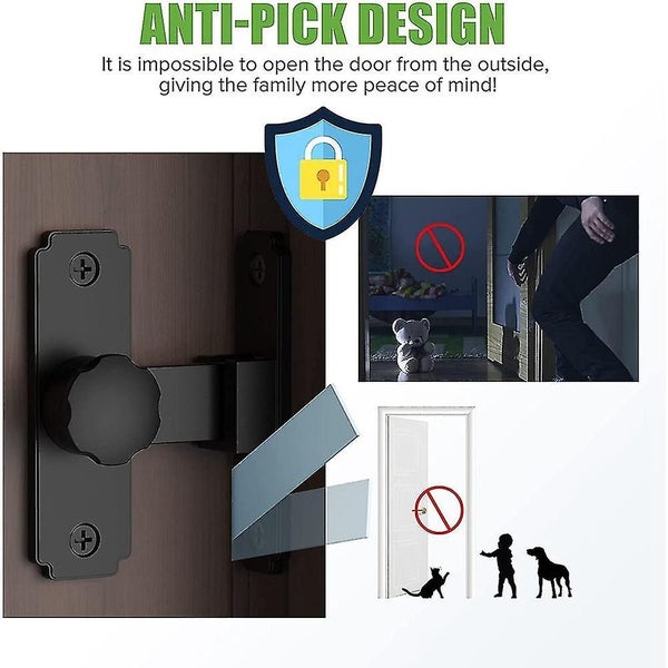 Barn Sliding Door Lock Hardware 90 Degree Heavy Duty Gate Latches Flip Latch Carousel 2