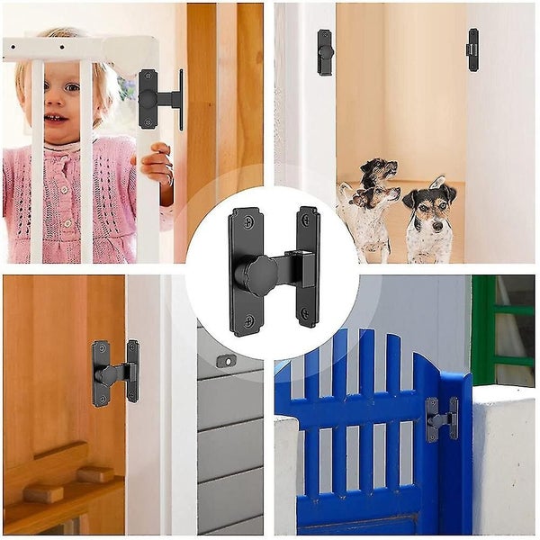 Barn Sliding Door Lock Hardware 90 Degree Heavy Duty Gate Latches Flip Latch Carousel 4
