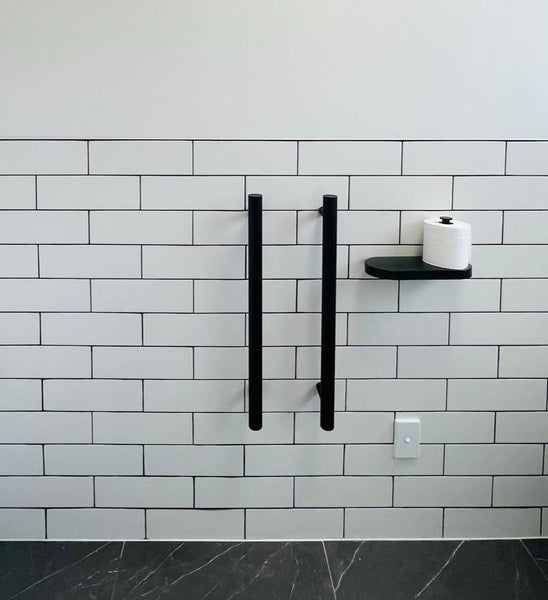 Vertical Heated Towel Rail Matt Black $280/FOR 2 Bars Combo 650L SDoC Carousel 2