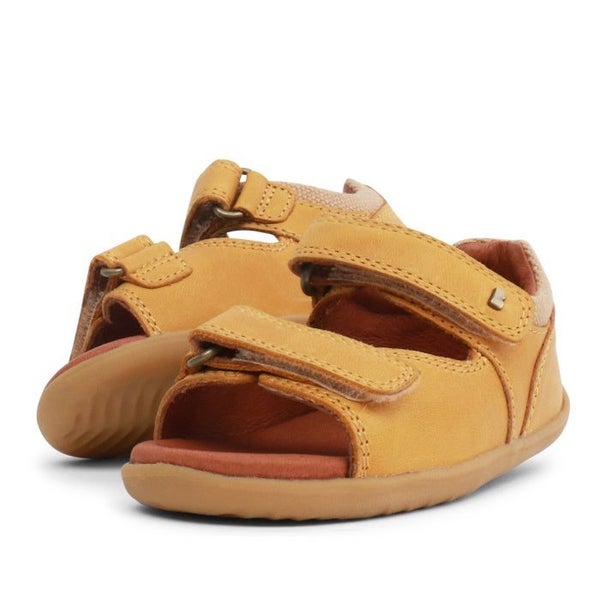 Bobux Step Up SU Driftwood Toddlers Sandal Chartreuse Yellow 728608 Carousel 1