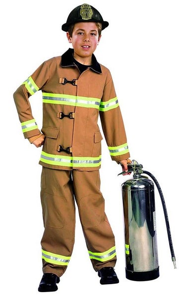 FIREFIGHTER FIRE FIGHTER FIREMAN CHILD BOYS FANCY DRESS HALLOWEEN COSTUME Carousel 1