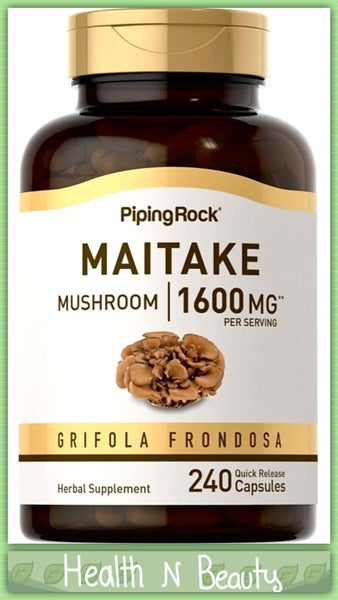 CLEARANCE! MAITAKE MUSHROOM 800 MG 240 CAPS - IMMUNE & ANTI AGING - E1225 Carousel 1