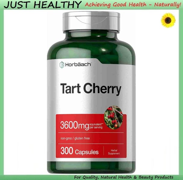 TART CHERRY - 3,600 mg - 300 CAPS! PIPING ROCK Carousel 1