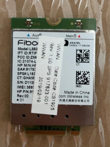 HP Fibocom L850-GL CAT9 WWAN Module II Carousel 1