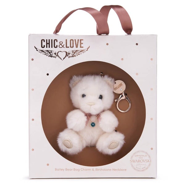 Chic & Love - Bailey Bear Bag Charm & Necklace March - Gift Set Carousel 5