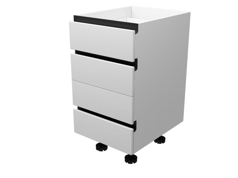 600mm Handle-less Base 4-Drawer Unit – Flat Pack Kitchen Cabinet Carousel 2