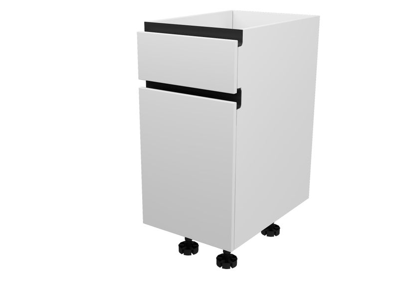 350mm Handle-less Base Rubbish Bin Unit – Flat Pack Kitchen Cabinet Carousel 2