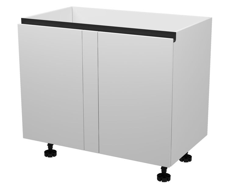 1000mm Handless Blind Corner Base Unit – Flat Pack Kitchen Cabinet Carousel 1