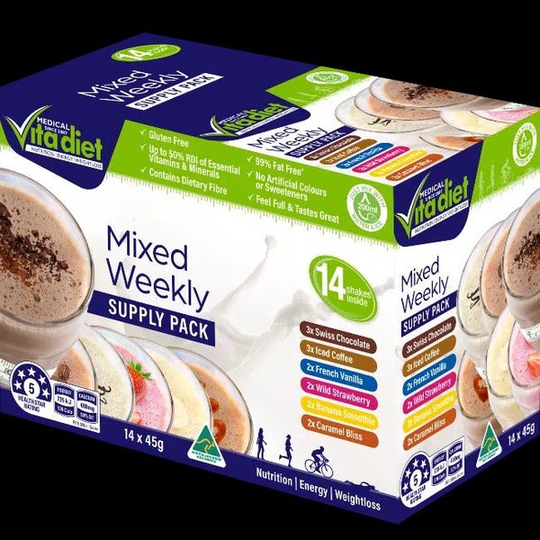 Vita Diet Mixed Weekly Shakes 14 Pack Carousel 1
