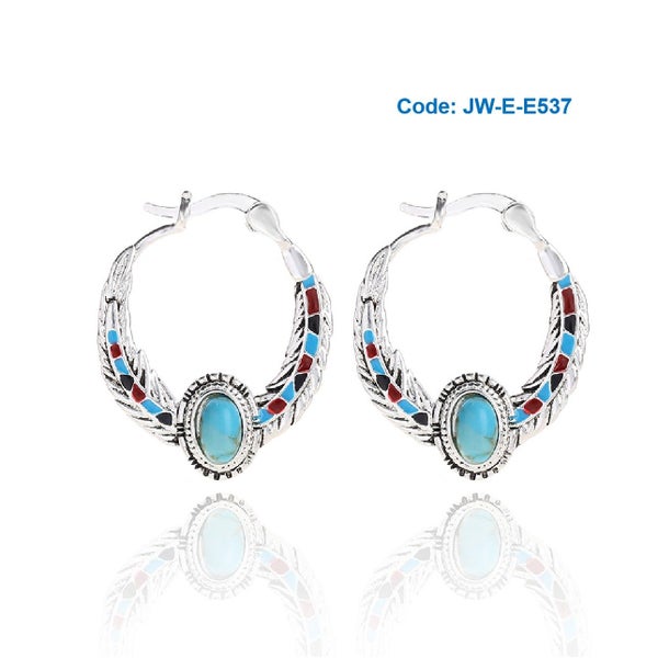 Brand New Vintage Turquoise Eagle Feather Earrings Jewellery *Clearance* Carousel 1