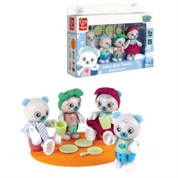Polar Bear Family - Hape Green Planet Carousel 1
