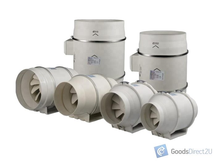 Fan - Inline, 530m3/h - 150mm Carousel 1