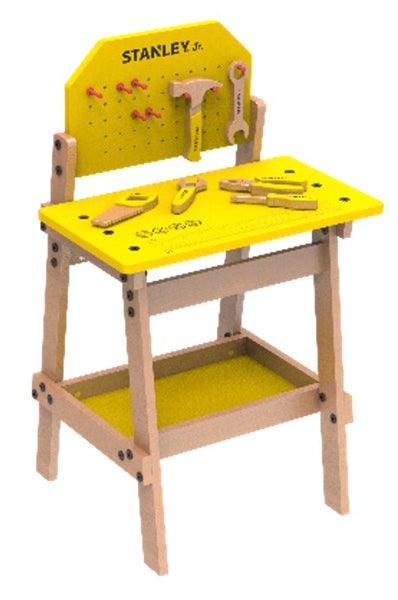 WOODEN WORKBENCH SET W/TOOLS - STANLEY JR Carousel 1