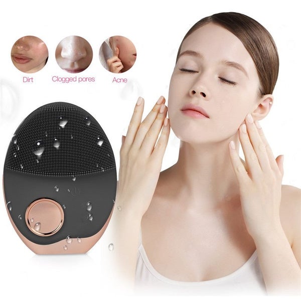 Electric ultrasonic wireless charging cleansing brush silicone rechargeable Carousel 2