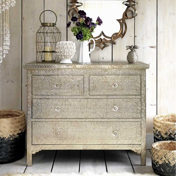 Casa Pressed Metal 4 Drawer Chest Carousel 1