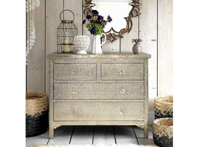 Casa Pressed Metal 4 Drawer Chest Carousel 5