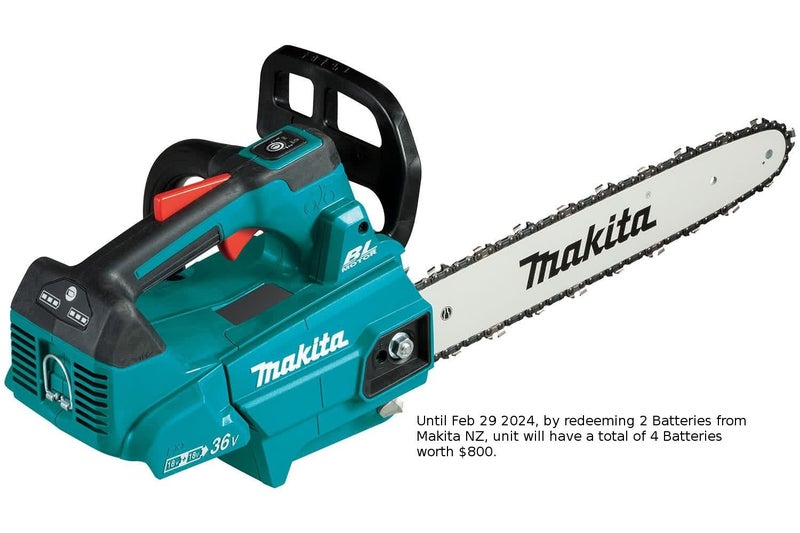 Makita DUC356PT2 18vX2 14" Top Handle Chainsaw Kit Carousel 2
