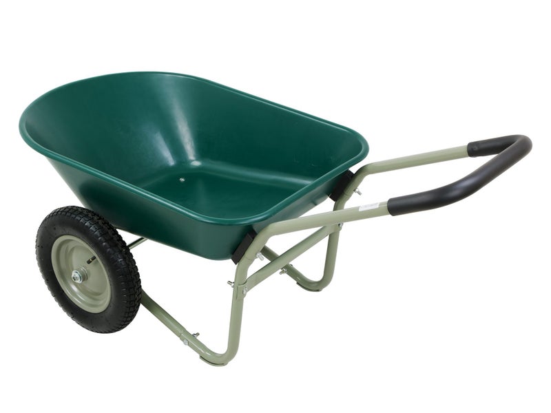 66L Wheelbarrow with Heavy Duty Plastic Tray & 2 Wheels - 150kg Load Carousel 2