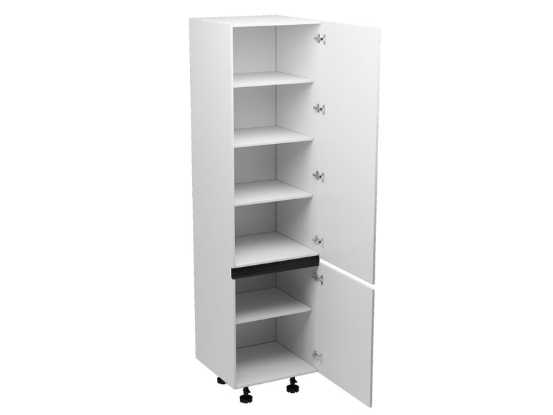 400mm Handleless Flat Pack Pantry – Acrylic Door, Seamless Laseredge Blum Hinges Carousel 1