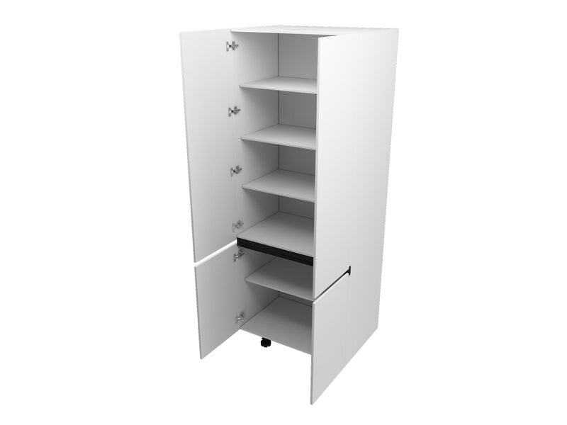 800mm Handle-less Double Door Pantry – Flat Pack Kitchen Cabinet Carousel 2
