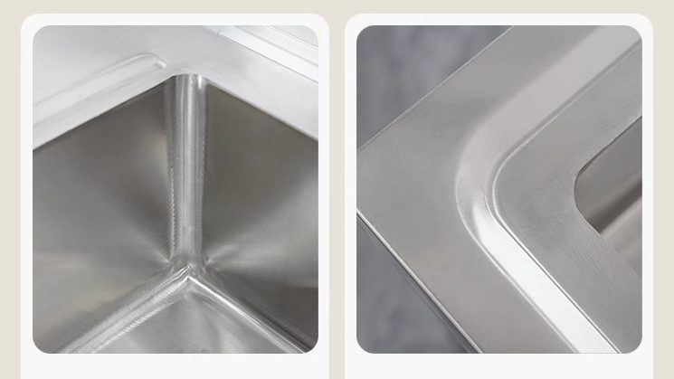 Stainless Steel Freestanding right Sink with bench+splash back 1800*600*900mm Carousel 3
