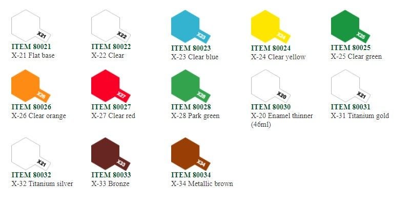 Tamiya Colour Enamel Paints 10mls Carousel 2