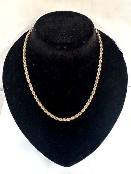 9ct Gold Hollow Rope Chain ~46cm ~8.2g/ #22A Carousel 1