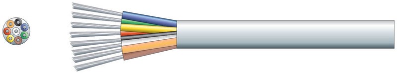 8 Core Alarm Cable TCCA Conductor White 100m Carousel 1