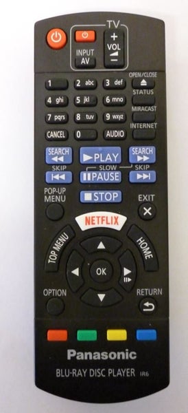 Panasonic N2QAYB001031 Blu-Ray Player Remote Carousel 1