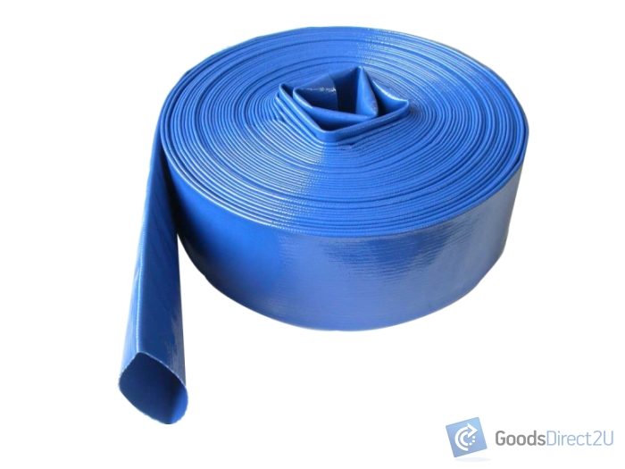 4'' PVC Lay Flat Hose - Blue, 4 Bar x 10 Carousel 1