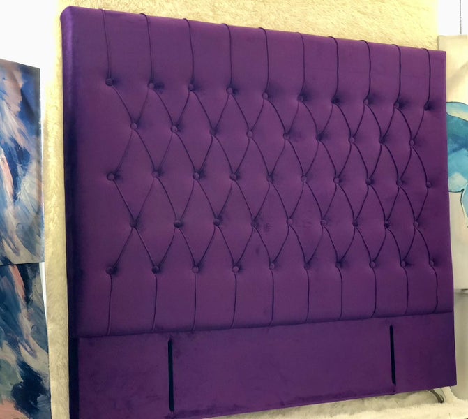 Chicago King Headboard French Style Purple Velvet $359 Carousel 1